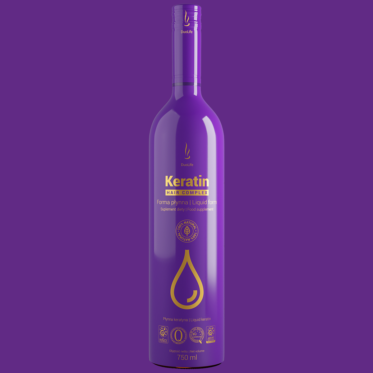 Keratin hair complex tekutý na rast vlasov a zastavenie vypadávania vlasov